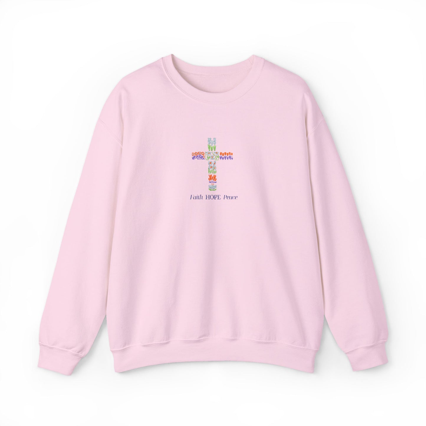 Embroidery (faith, hope, peace)™ Crewneck Sweatshirt