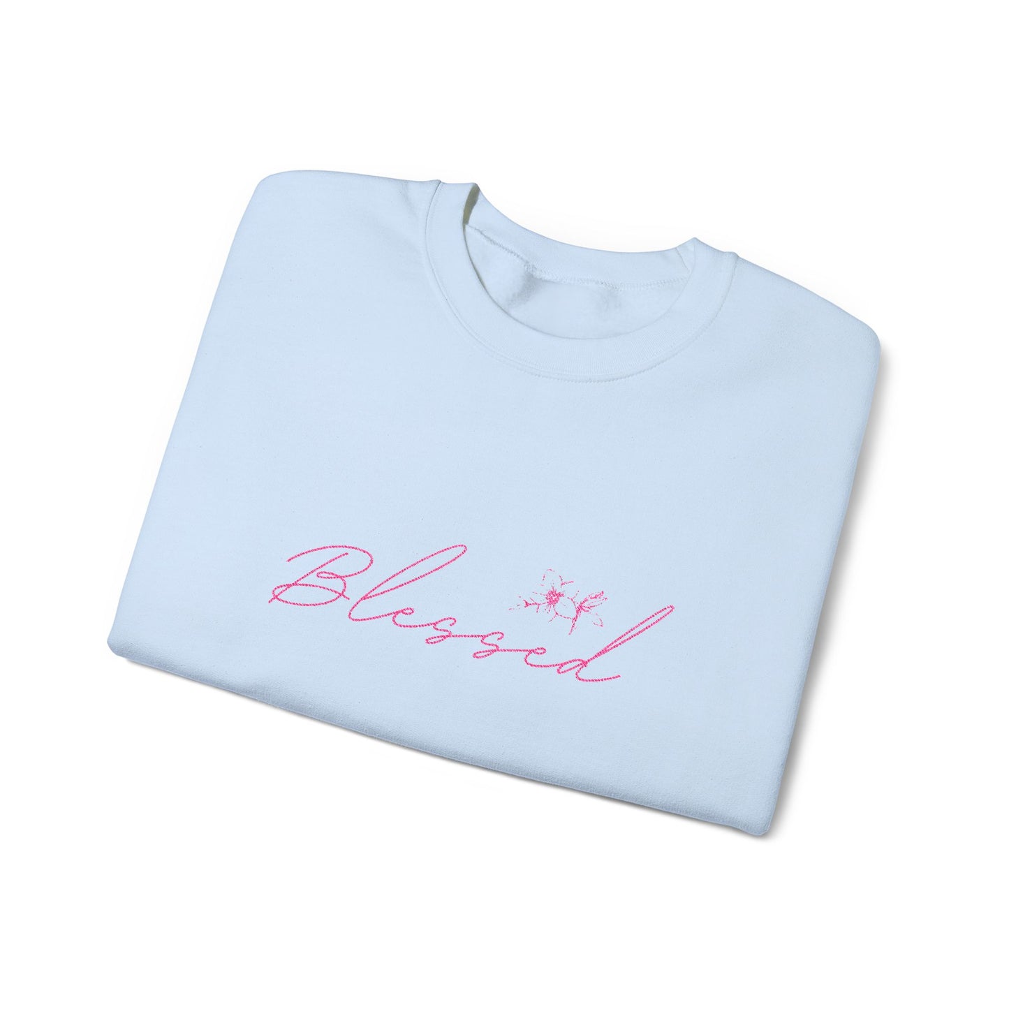 Embroidery (BLESSED) ™ Crewneck Sweatshirt
