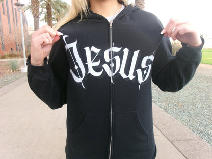 JESUS™ Full Zip Hooded Sweatshirt