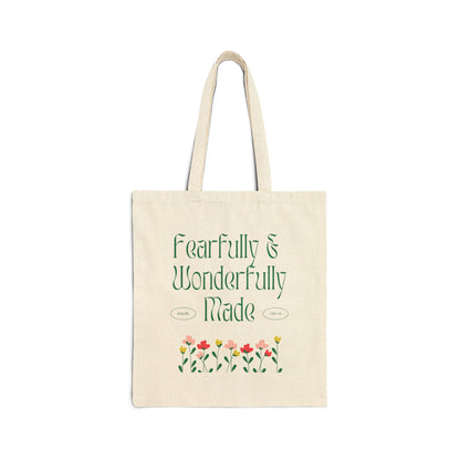 Fearfully and Wonderfully made Tote Bag