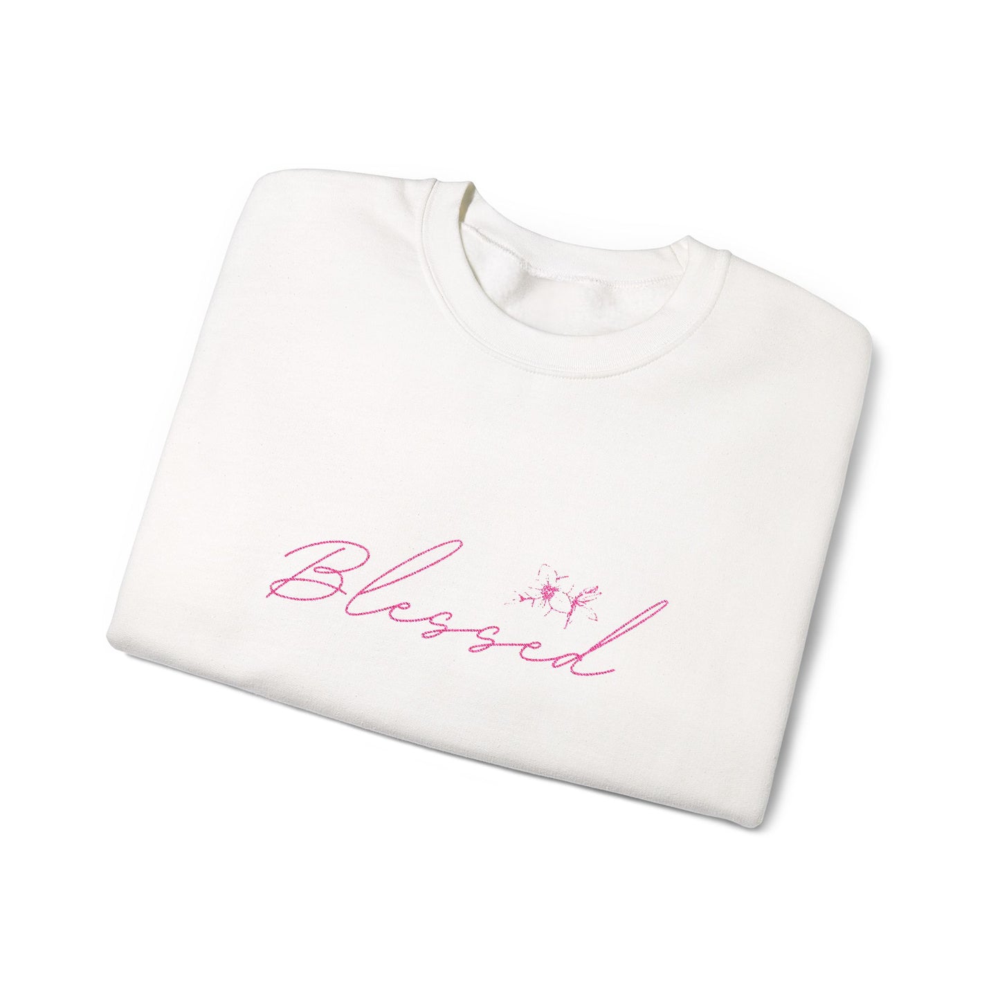 Embroidery (BLESSED) ™ Crewneck Sweatshirt