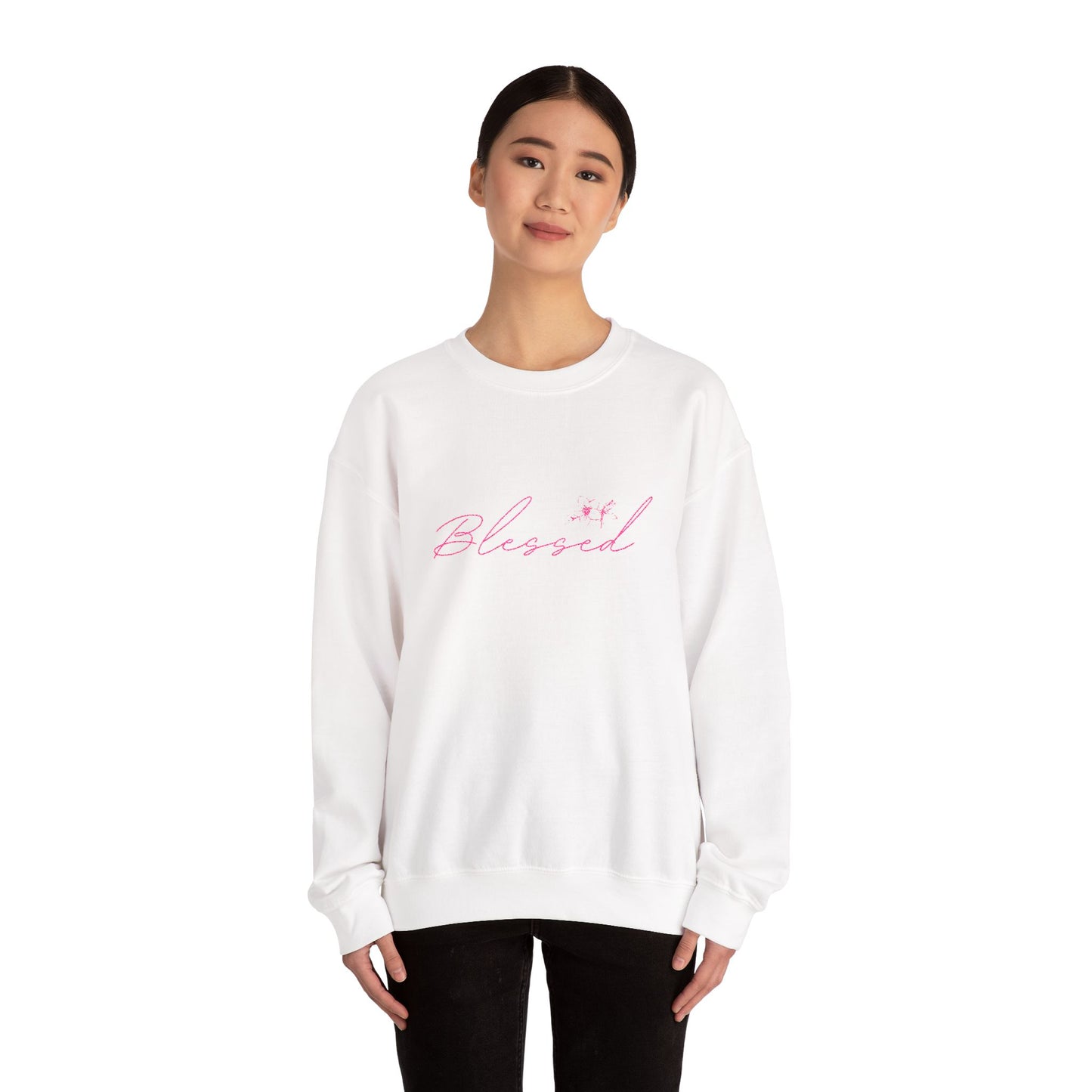 Embroidery (BLESSED) ™ Crewneck Sweatshirt
