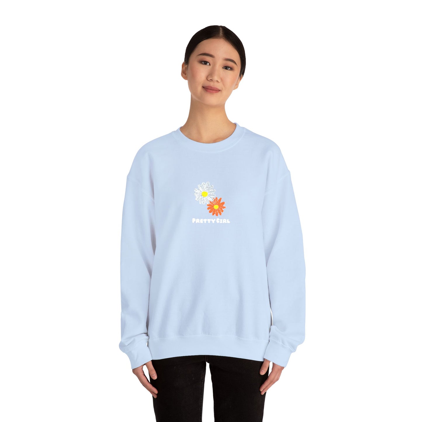 Pretty Girl Embroidery™ Crewneck Sweatshirt