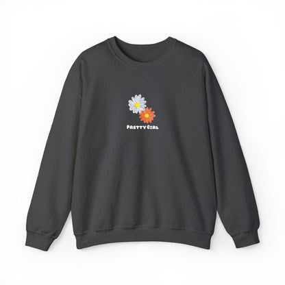 Pretty Girl Embroidery™ Crewneck Sweatshirt