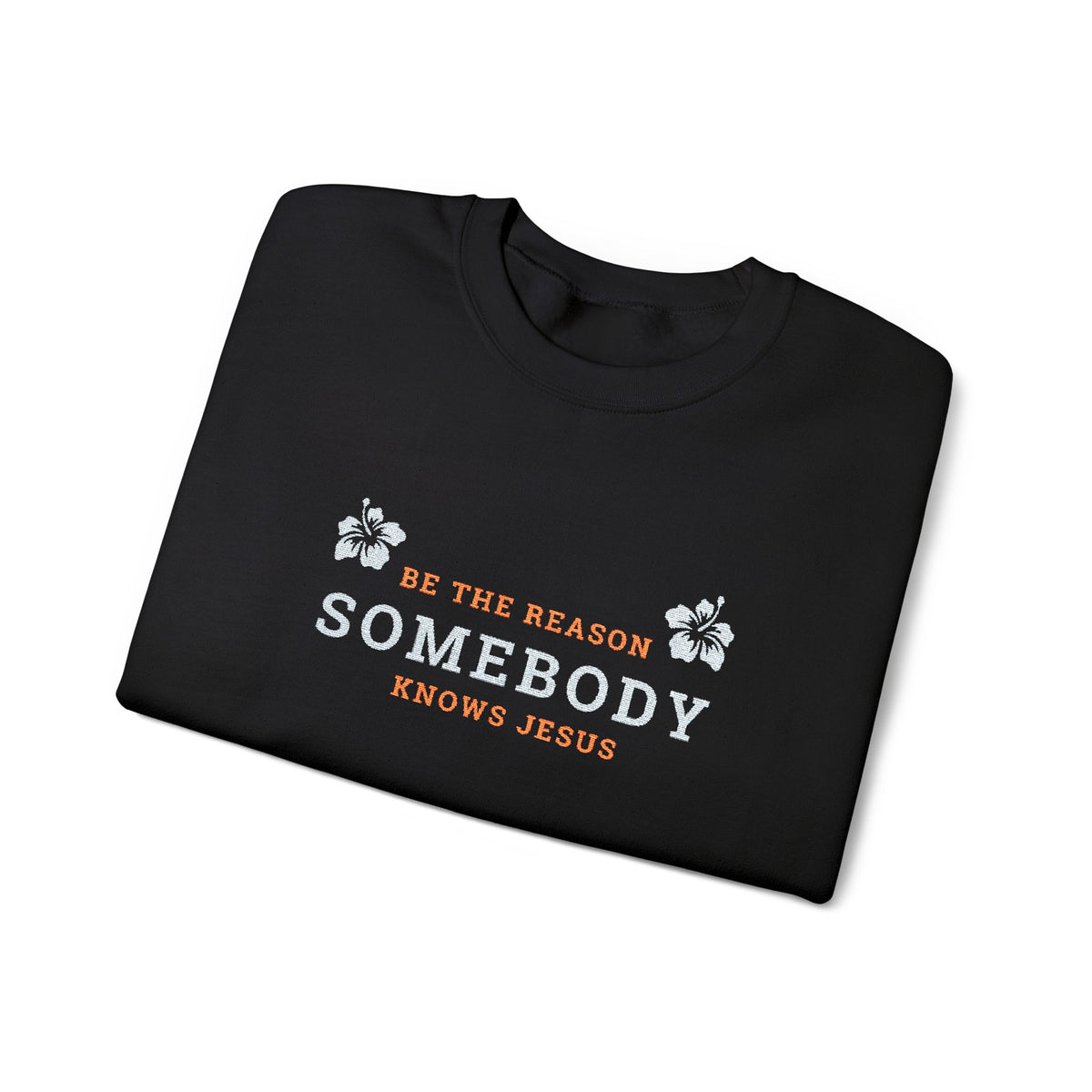 Be The Reason Somebody Knows Jesus™ Embroidery Crewneck Sweatshirt