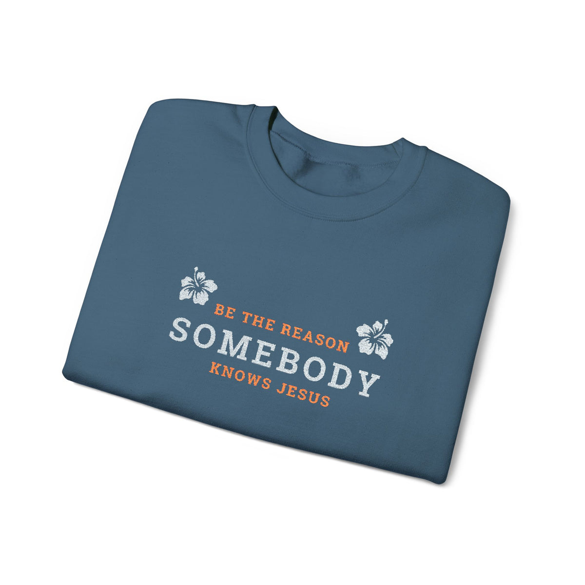 Be The Reason Somebody Knows Jesus™ Embroidery Crewneck Sweatshirt