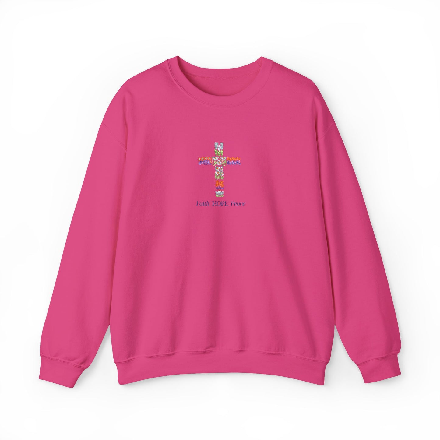 Embroidery (faith, hope, peace)™ Crewneck Sweatshirt