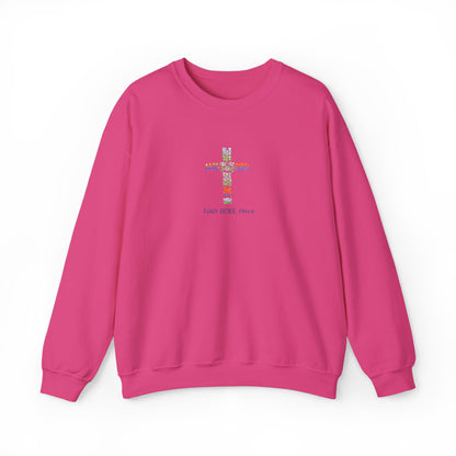 Embroidery (faith, hope, peace)™ Crewneck Sweatshirt