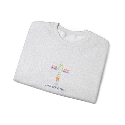 Embroidery (faith, hope, peace)™ Crewneck Sweatshirt