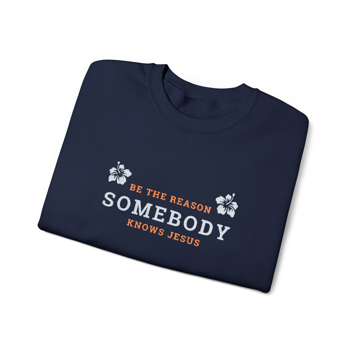 Be The Reason Somebody Knows Jesus™ Embroidery Crewneck Sweatshirt