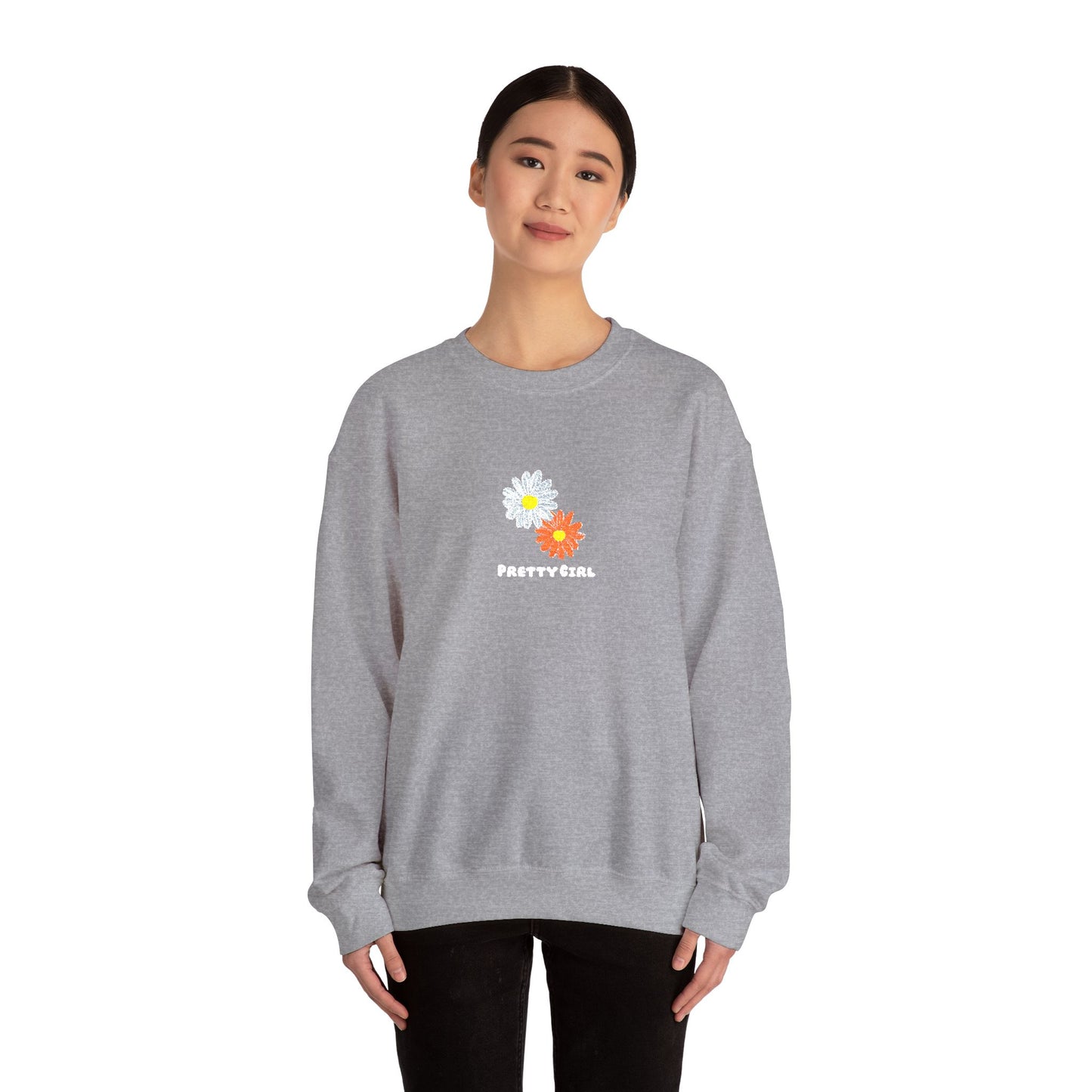 Pretty Girl Embroidery™ Crewneck Sweatshirt