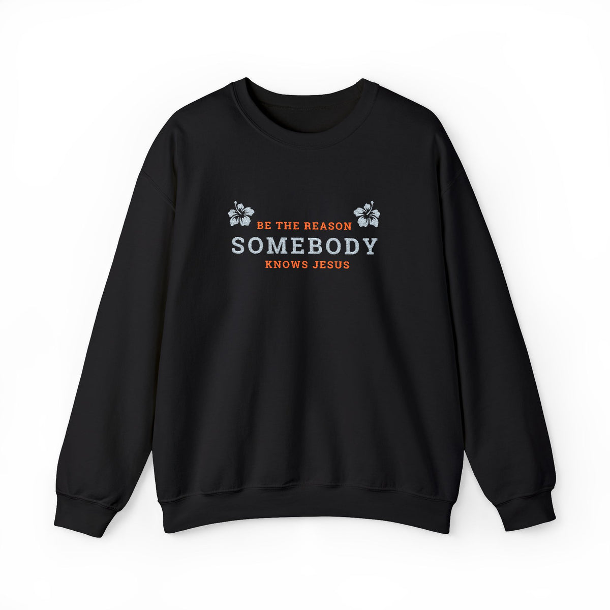 Be The Reason Somebody Knows Jesus™ Embroidery Crewneck Sweatshirt