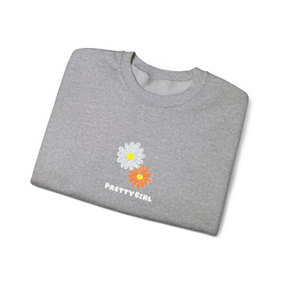 Pretty Girl Embroidery™ Crewneck Sweatshirt