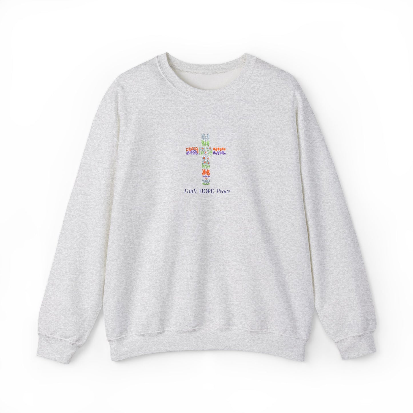 Embroidery (faith, hope, peace)™ Crewneck Sweatshirt