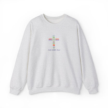 Embroidery (faith, hope, peace)™ Crewneck Sweatshirt