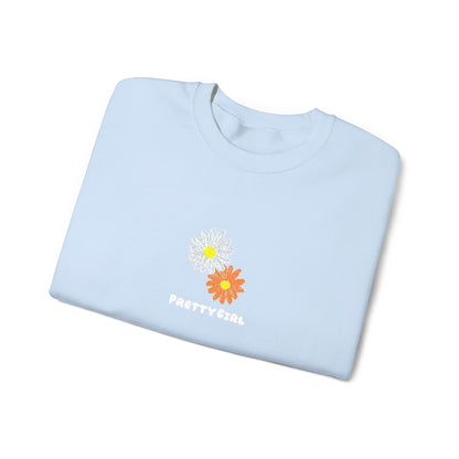 Pretty Girl Embroidery™ Crewneck Sweatshirt