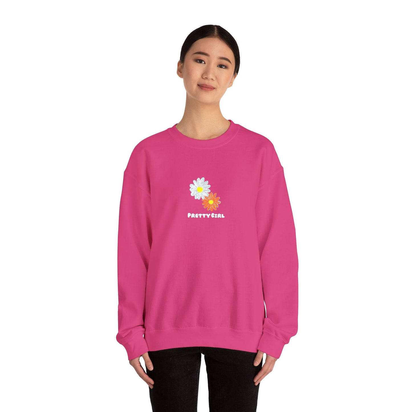 Pretty Girl Embroidery™ Crewneck Sweatshirt