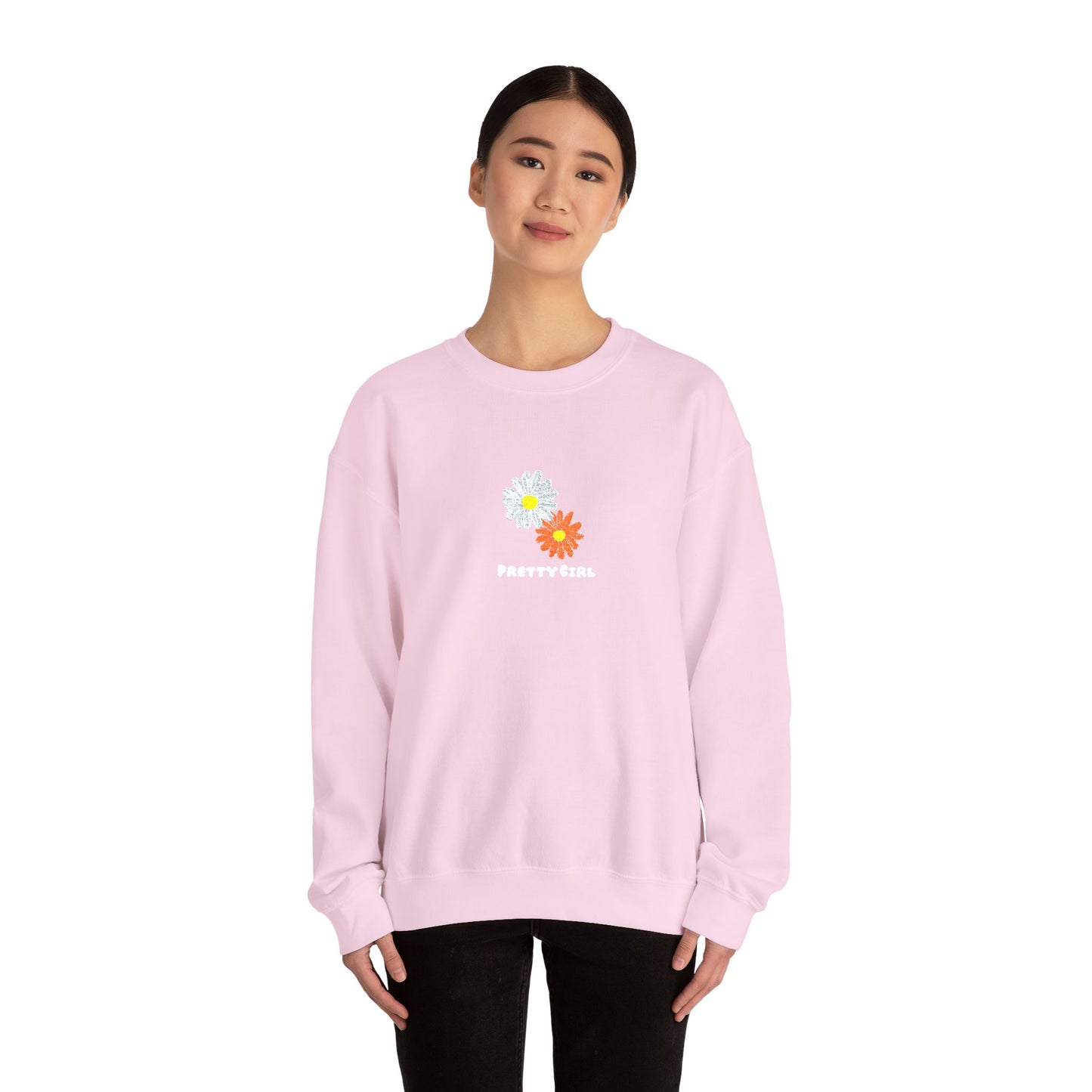 Pretty Girl Embroidery™ Crewneck Sweatshirt