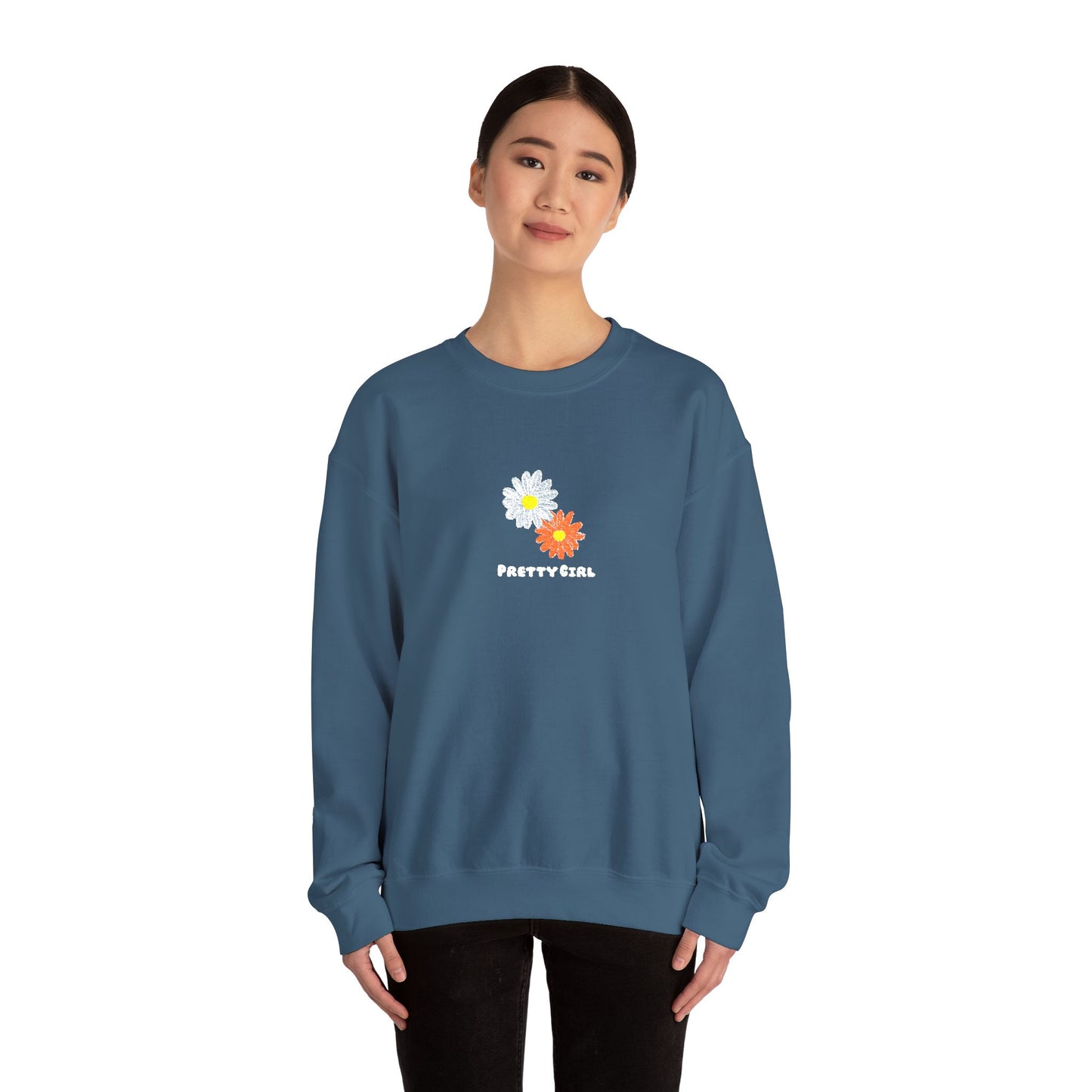 Pretty Girl Embroidery™ Crewneck Sweatshirt