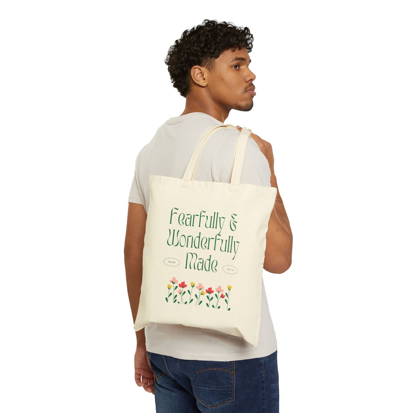 Fearfully and Wonderfully made Tote Bag