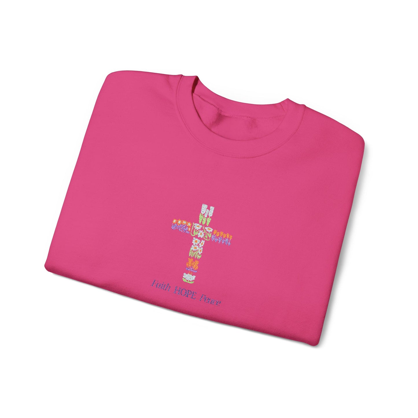 Embroidery (faith, hope, peace)™ Crewneck Sweatshirt