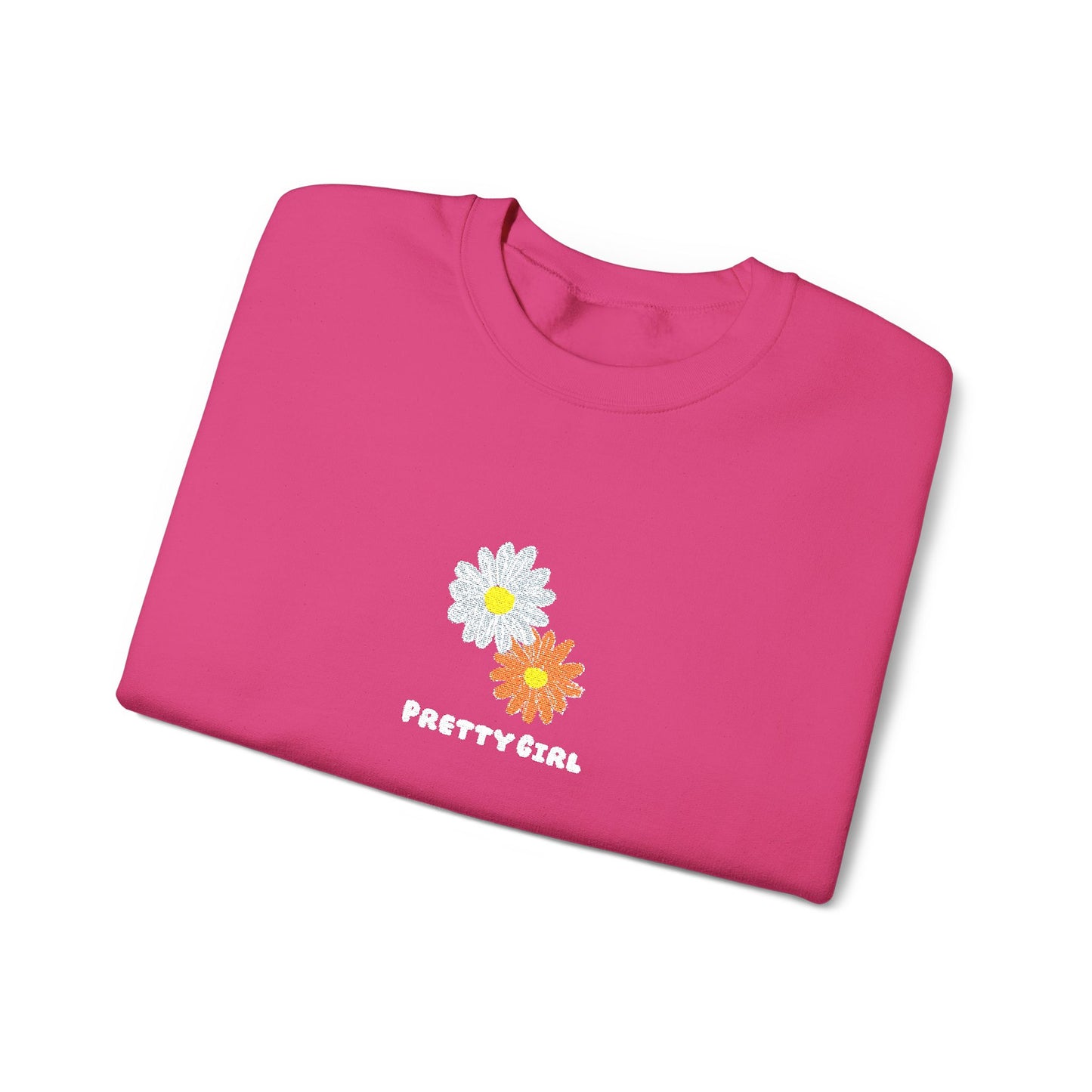 Pretty Girl Embroidery™ Crewneck Sweatshirt